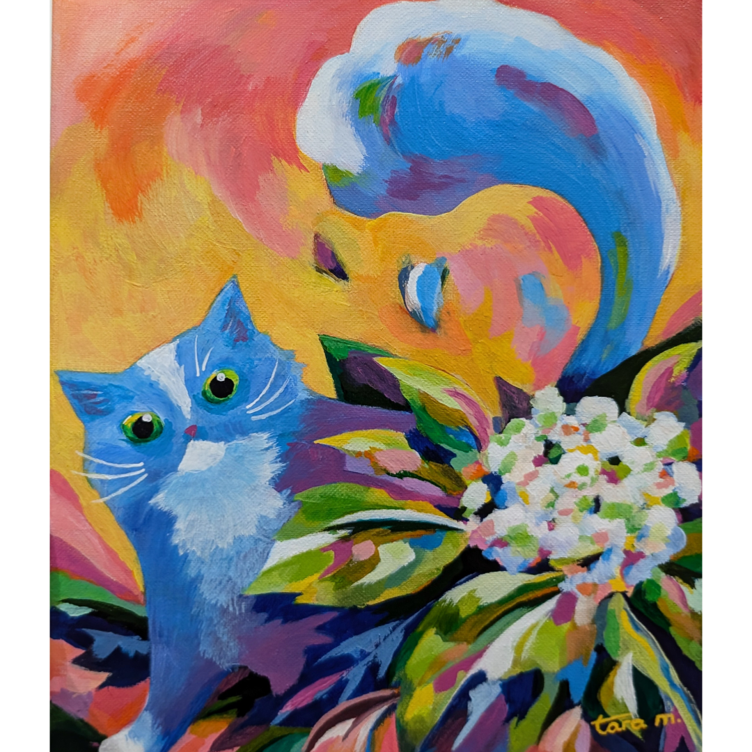 The Blue Cat - Garden Escapade