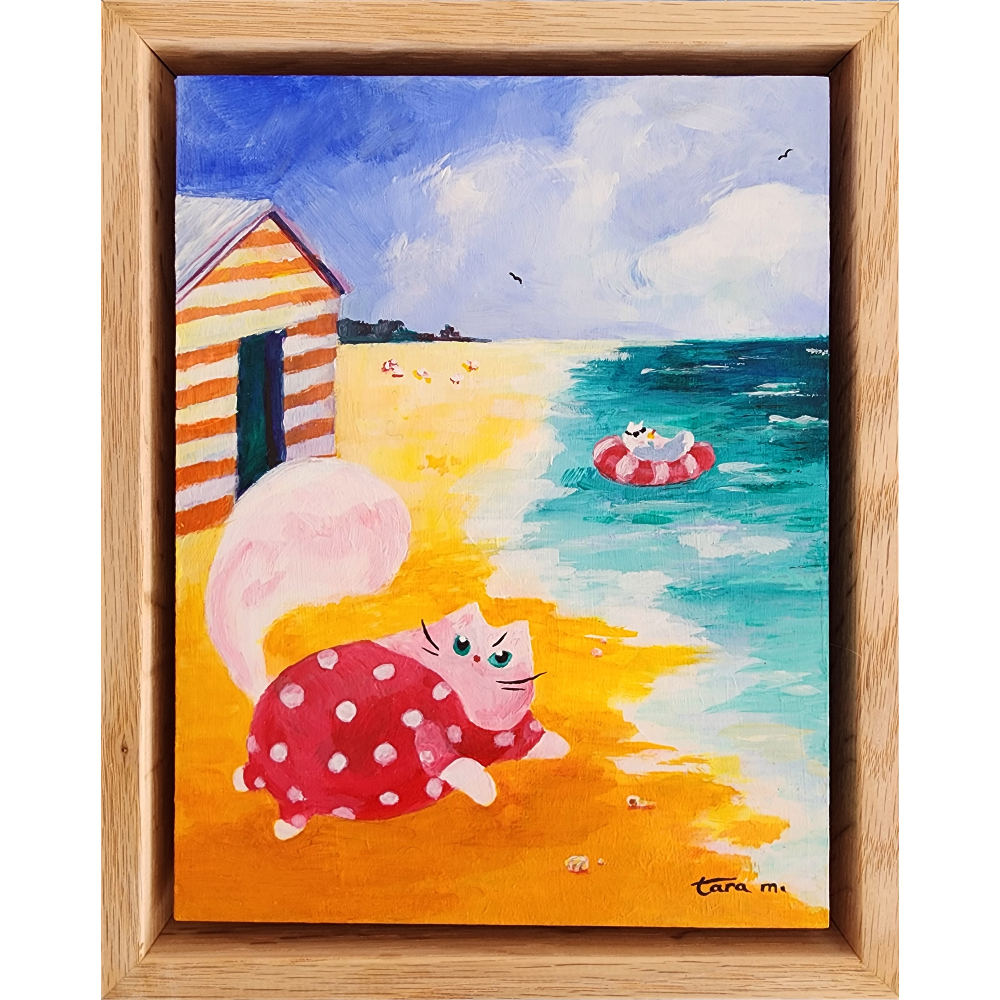Beach Box Cats - Spotty Brighton Bathers