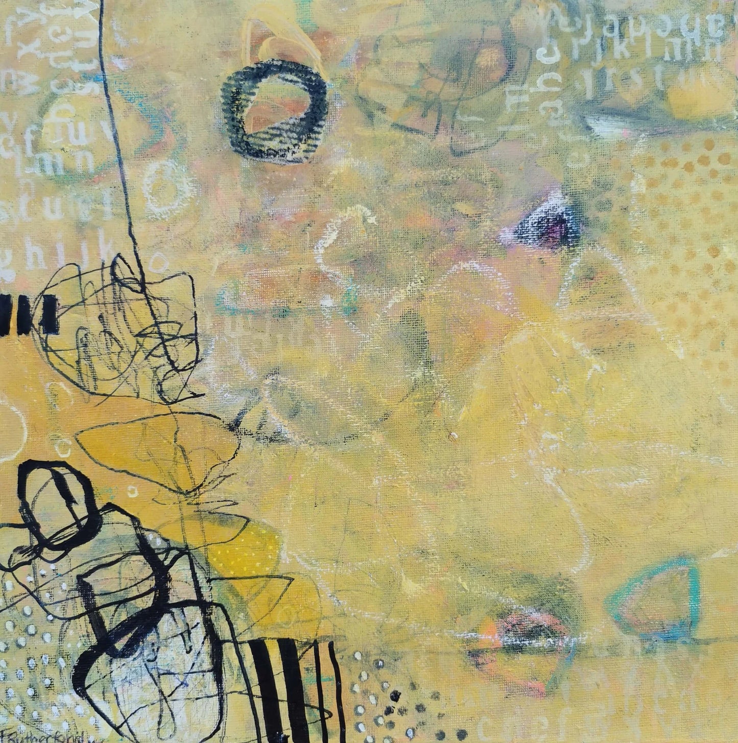 Yellow Series #3 - 'By the Stream with My Thoughts'