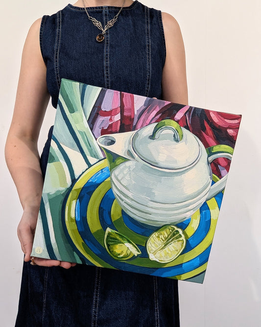 I'm a Little Teapot - Art Deco Teapot and Limes