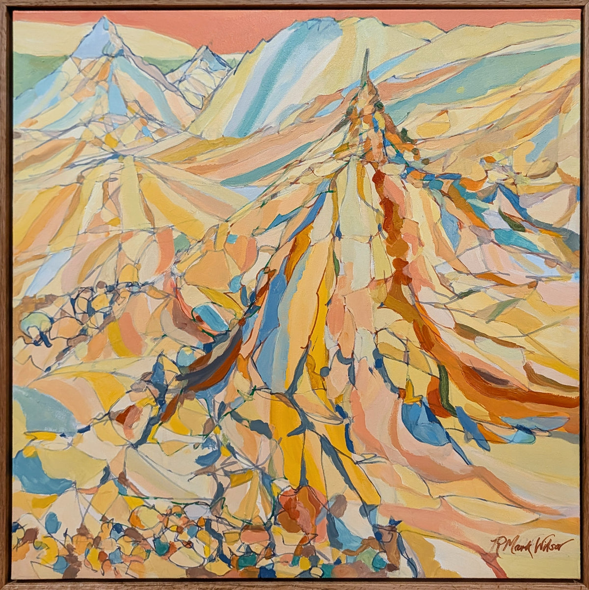 Ochre Mountainscape