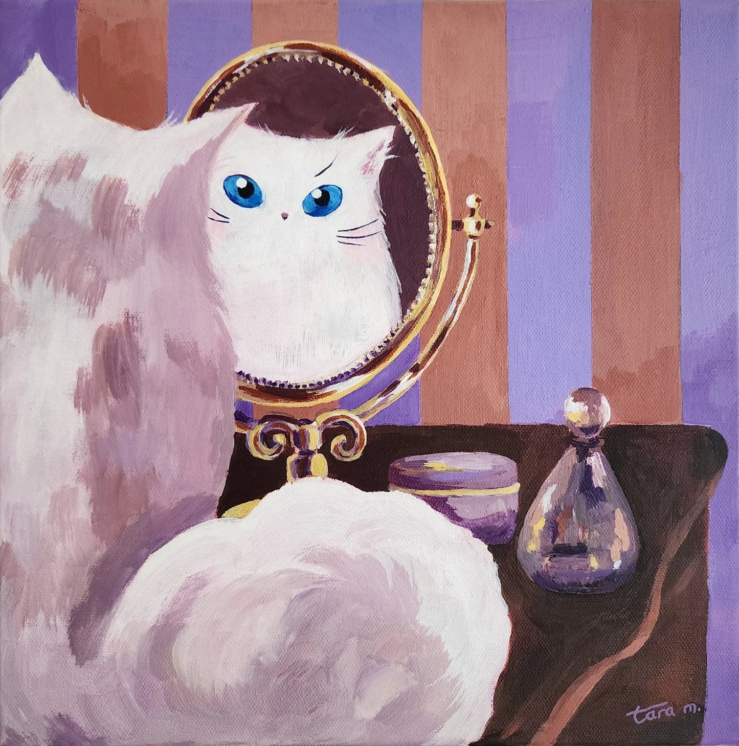 Boudoir Cats - My Golden Mirror