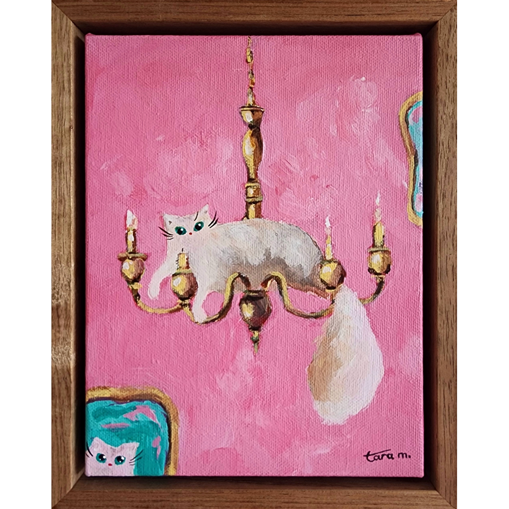 Cats in High Places - Candelabra Chandelier