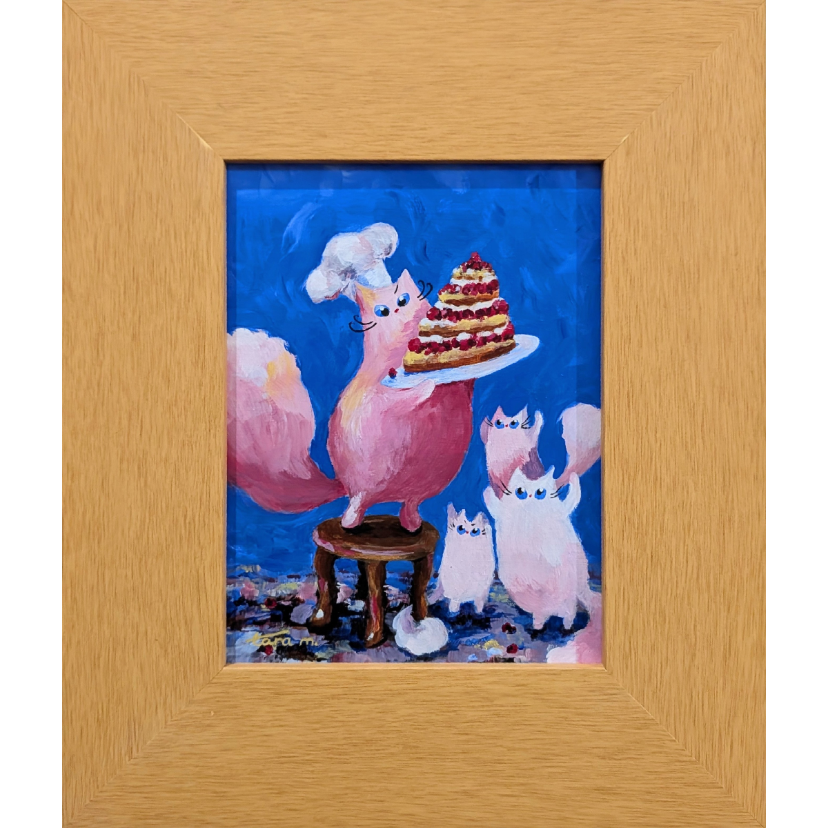 Café Cats - Raspberry sponge