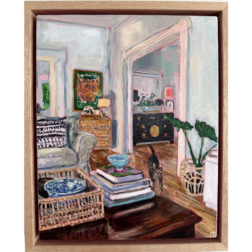 Coffee Table with Cat