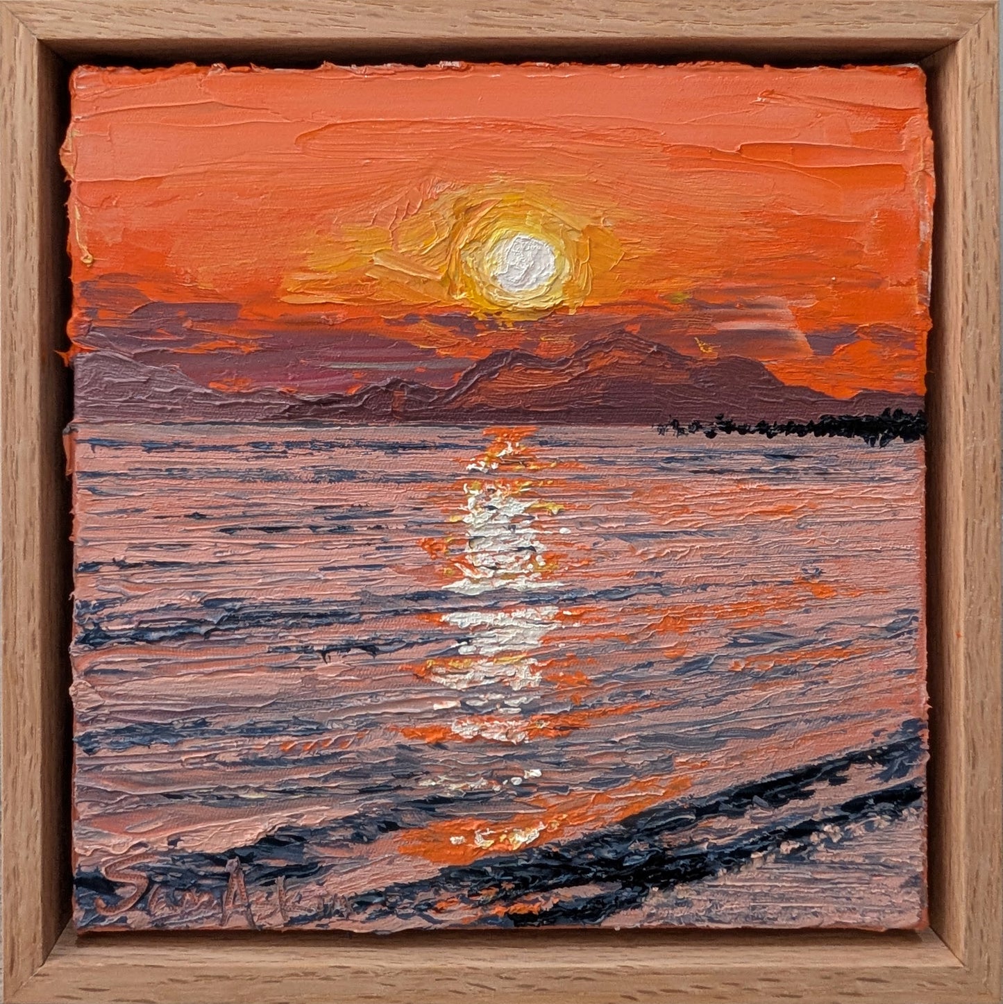 Final burst of orange