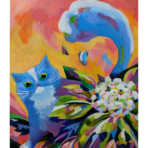 The Blue Cat - Garden Escapade