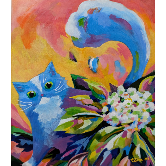 The Blue Cat - Garden Escapade