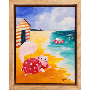 Beach Box Cats - Spotty Brighton Bathers