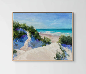 A Beach Walk on a Cool Morning