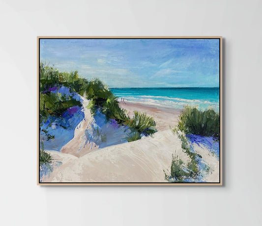 A Beach Walk on a Cool Morning