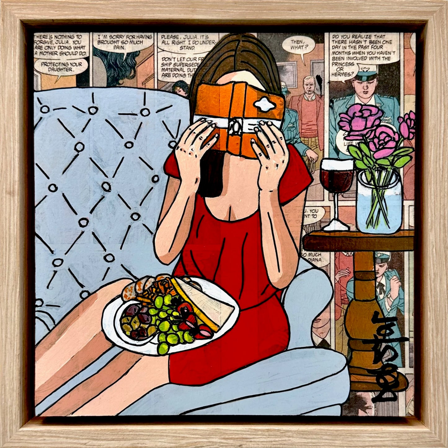 Table For One - Wine and Cheese