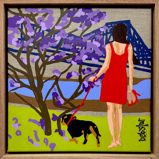 Lady in Red - Riverside Walk