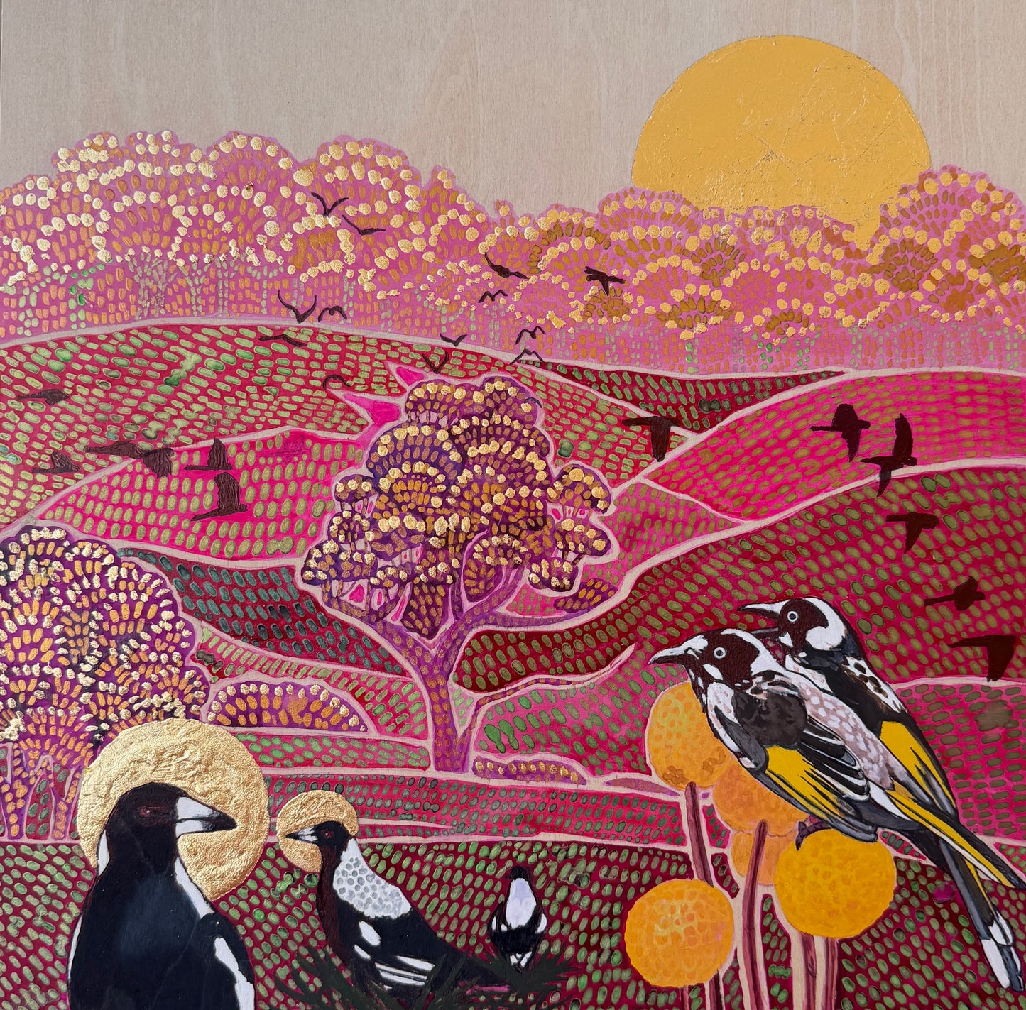 Golden glimmers at sunrise