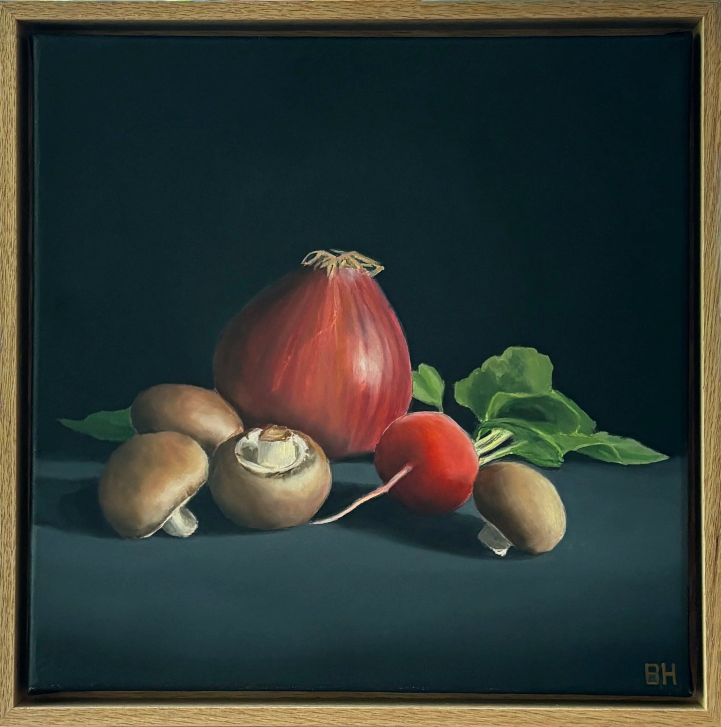 Onion, Mushrooms and Radish