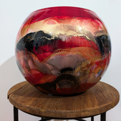 Handpainted Pot (Red)