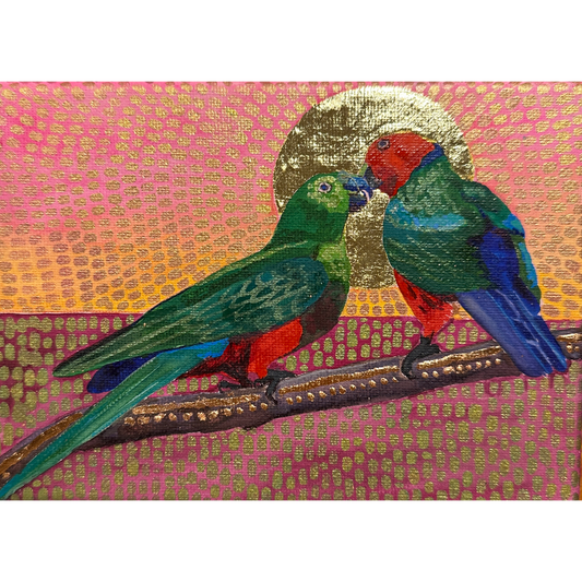 King lovers at sunrise