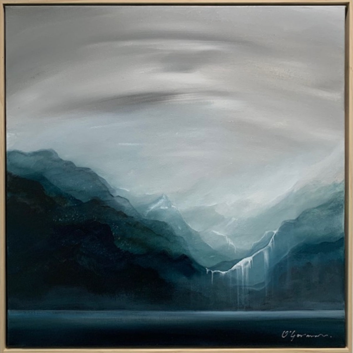 Beneath the grey sky