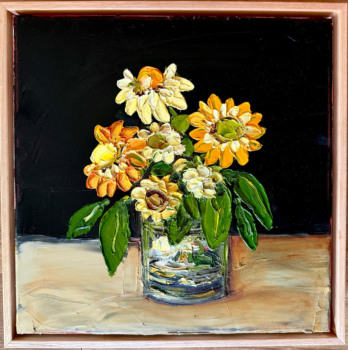 Paper Daisies in a Mason Jar