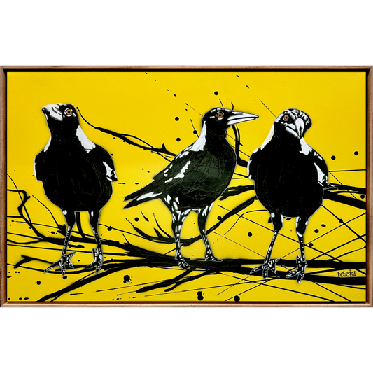 Yellow Magpie Street Birds #2