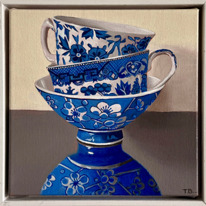 Blue and White China Stack