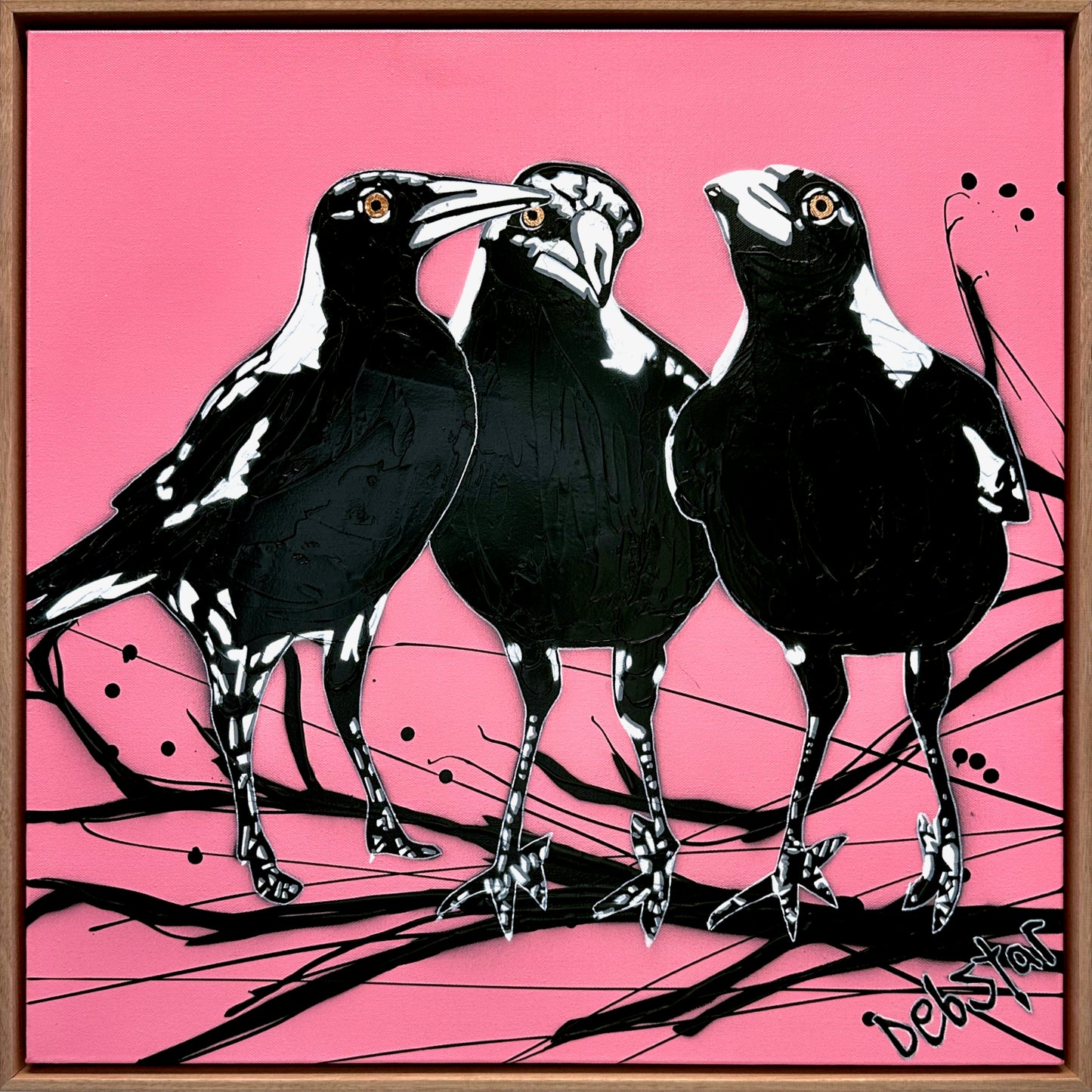 Magpie Huddle Pink