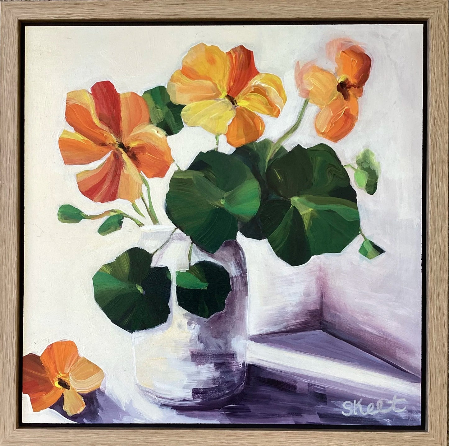 Nasturtiums In The Window