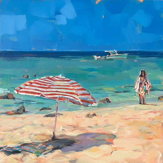 Red Striped Brolly II