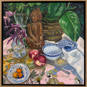 Nectarines with Orchids, Habaneros and the Wooden Memento