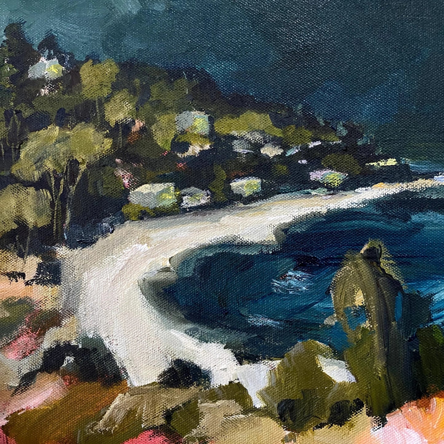 Night Fall at the Beach