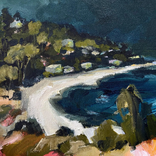 Night Fall at the Beach