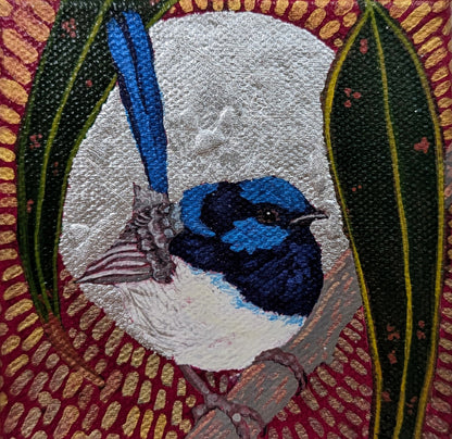 Blue boy in a gold sun
