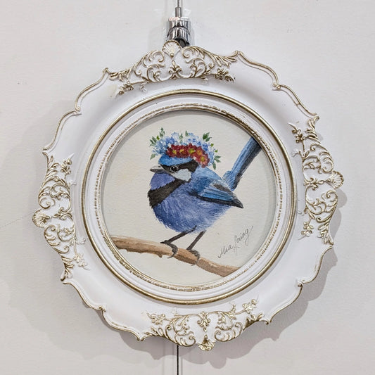 Fancy Feathers Blue Fairy Wren #2