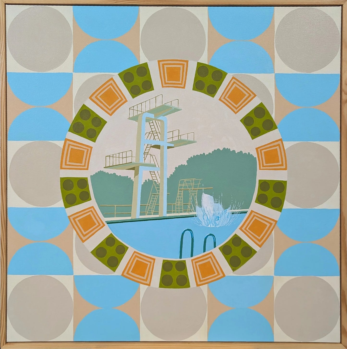 An Even Bigger Splash (after Hockney)