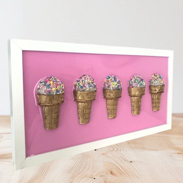 5 Icecreams (Pink)