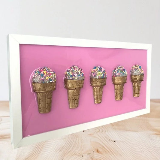 5 Icecreams (Pink)