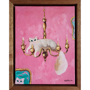 Cats in High Places - Candelabra Chandelier