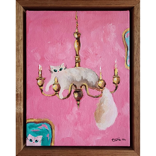 Cats in High Places - Candelabra Chandelier