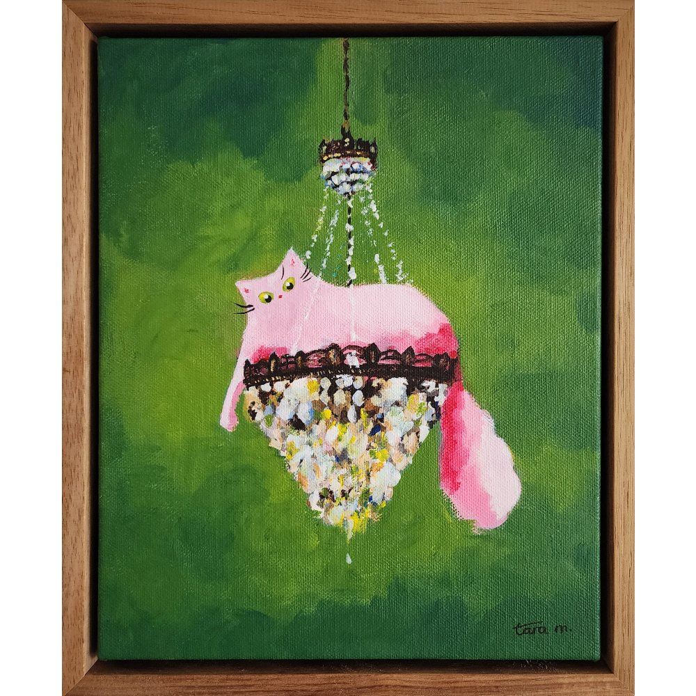 Cats in High Places - Crystal Chandelier