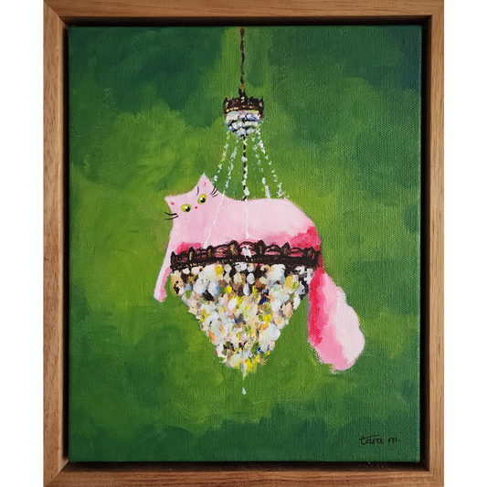 Cats in High Places - Crystal Chandelier