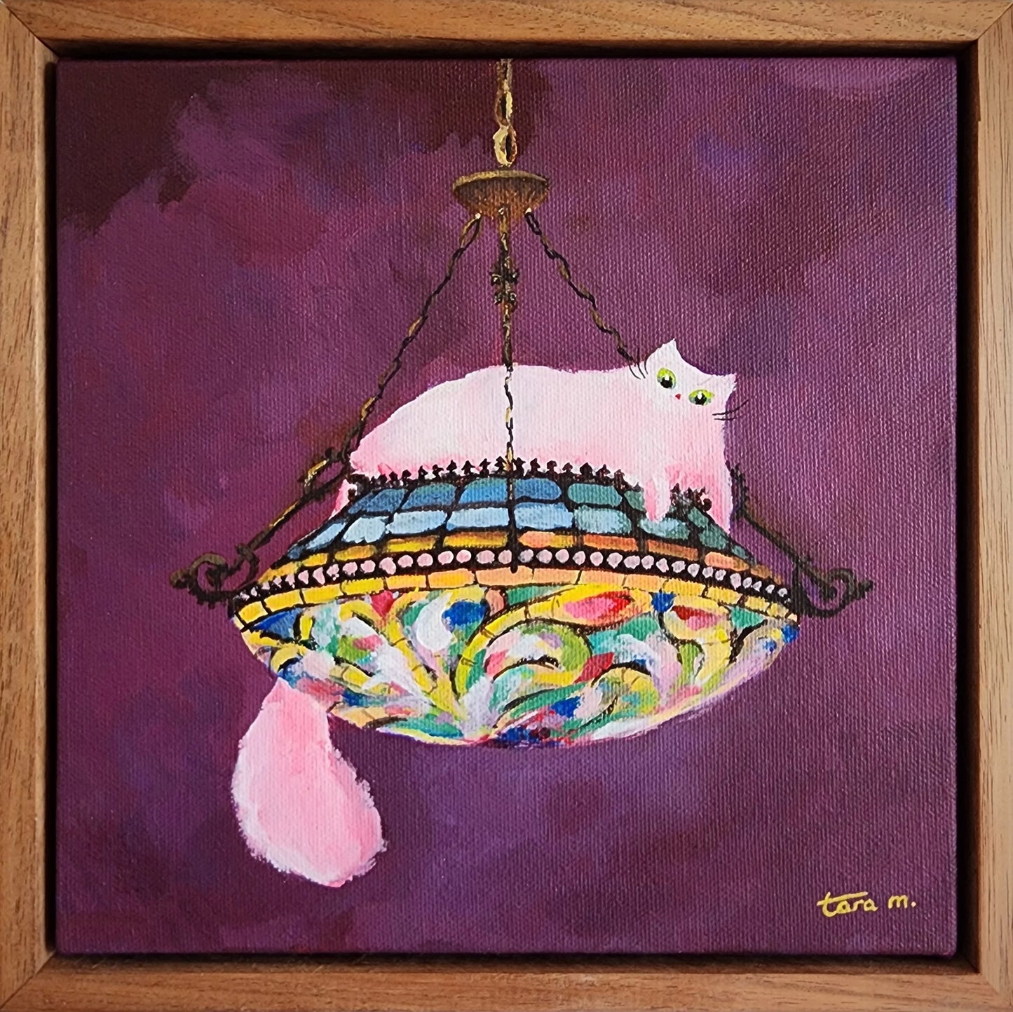 Cats in High Places - Tiffany Chandelier