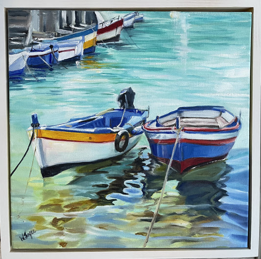 Boats in Naoussa Greece