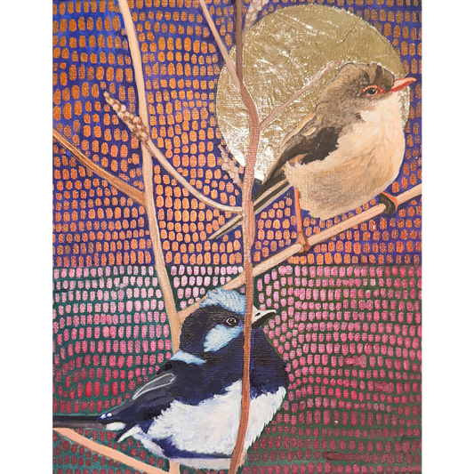 Wren lovers under a yin moon.