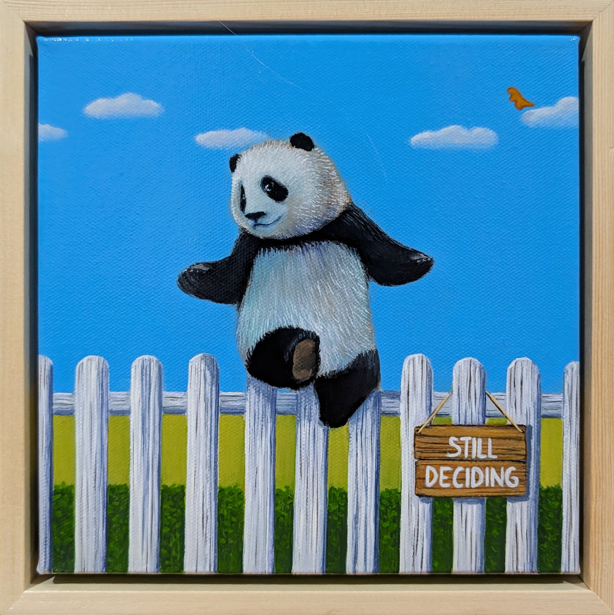 Chonky Panda Dictionary: Sitting On The Fence