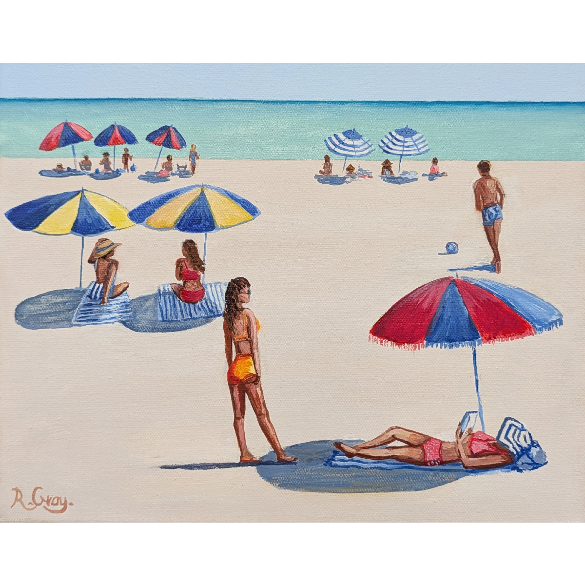 Retro Beach Scene Mini 4