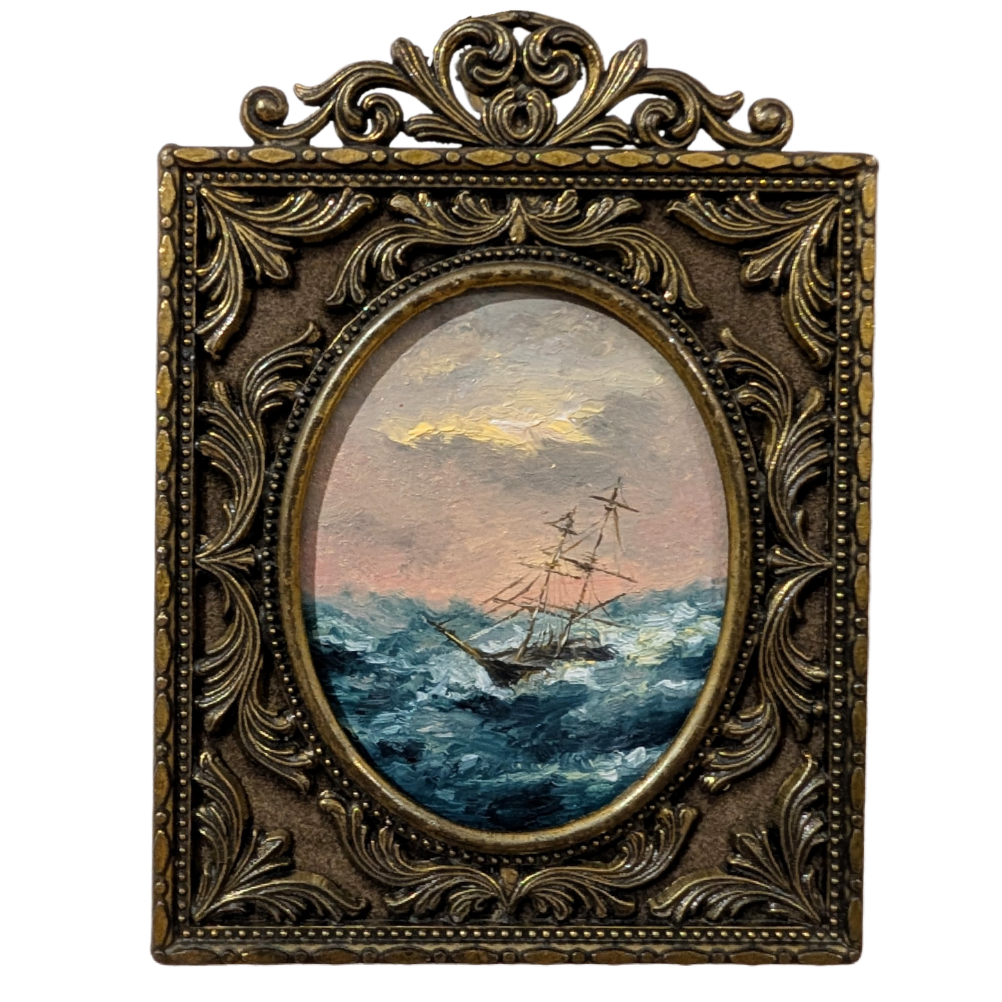 HMS Beagle in a Storm