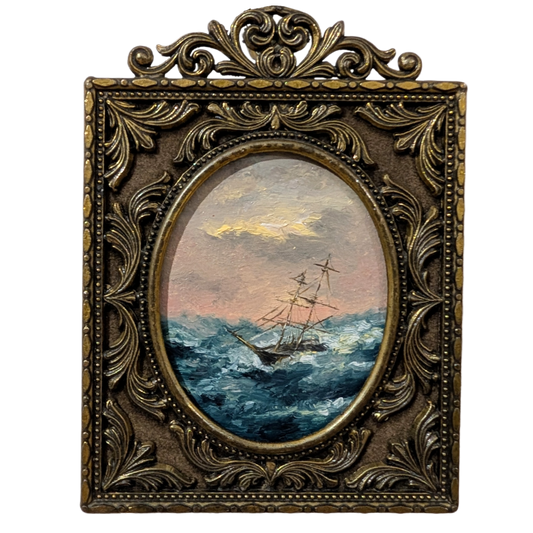 HMS Beagle in a Storm