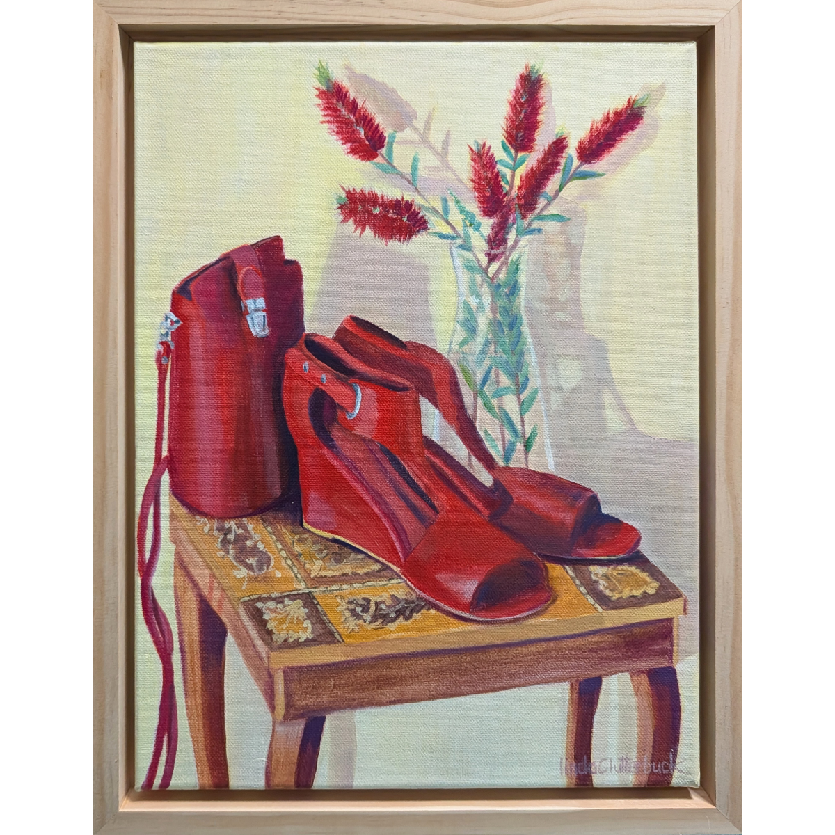 Red Shoes and Bottle Brushes