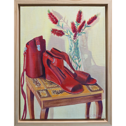 Red Shoes and Bottle Brushes