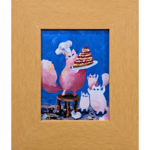 Café Cats - Raspberry sponge